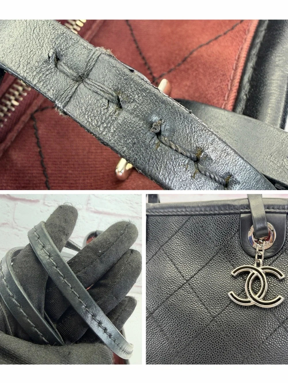 Chanel Caviar Quilted Shopping Fever Tote - Picture 15 of 16